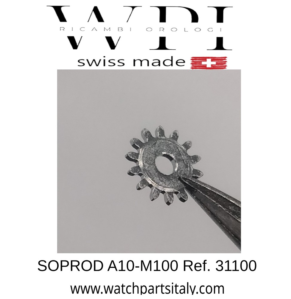 SOPROD A10 M100 31100 - 001 (BULGARI)  RINVIO - RENVOI DE MISE À l'HEURE 13 DENTS FINI