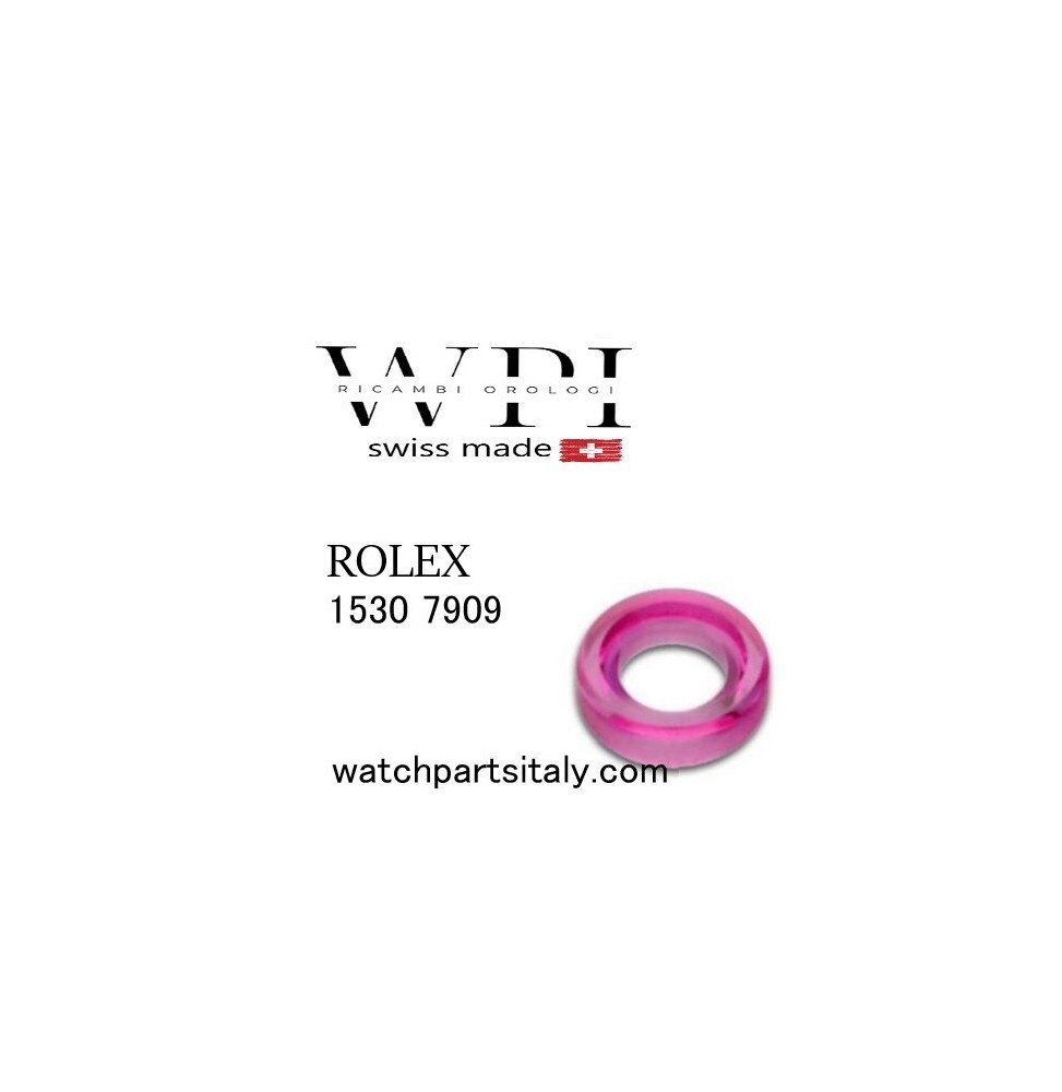 ROLEX CALIBRO 1530 1555 1570 1575 -  7909 JEWEL OSCILLATING WEIGHT, LOWER - PIETRA DELLA MASSA OSCILLANTE, SOTTO