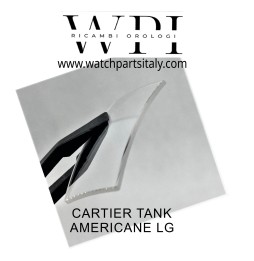 CARTIER TANK AMERICAINE LG FIT SAPPHIRE GLASS - HIGH QUALITY, VETRO ZAFFIRO CARTIER TANK AMERICANO